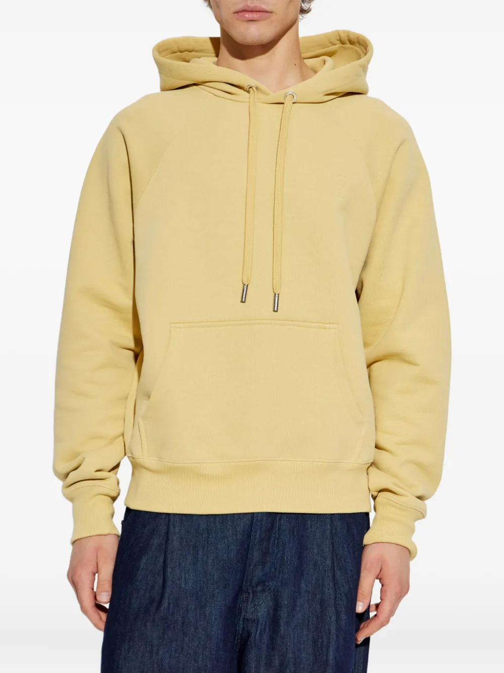 AMI Paris Cotton Hoodie | Yellow | FARFETCH