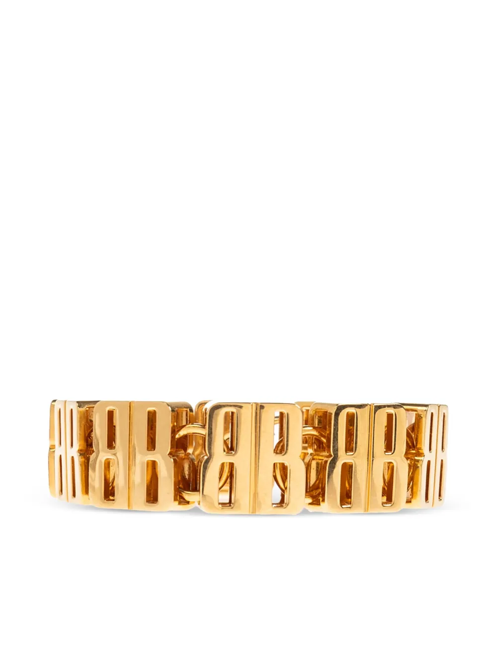 Balenciaga Bracciale con logo BB - Oro