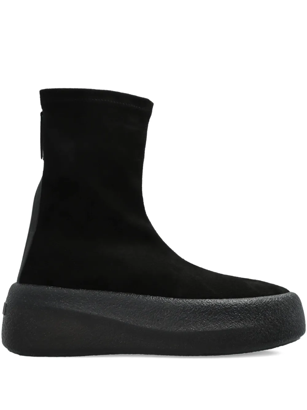 Vic Matie Stretch-fabric Platform Trainers In Black