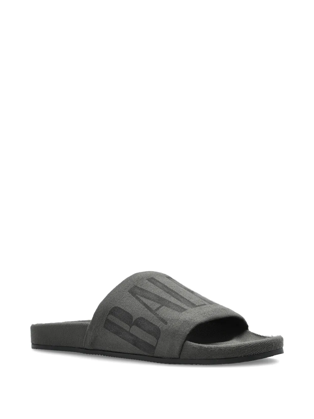 Balenciaga Slippers met logoprint Grijs
