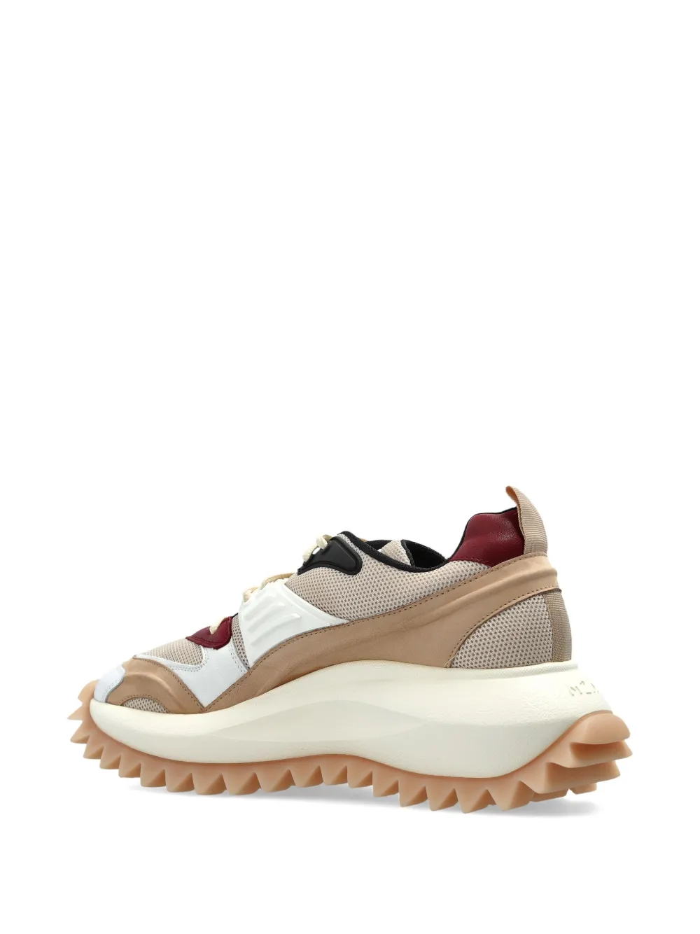 Vic Matie lace-up panelled sneakers Neutrals