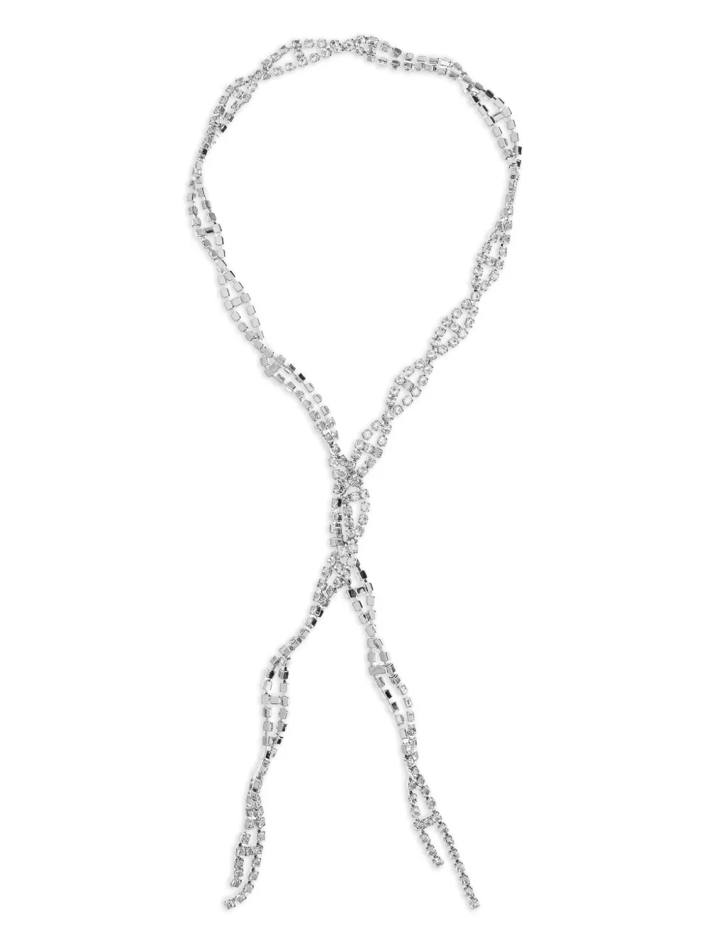 Balenciaga Riviera Halskette mit Kristallen - Silber