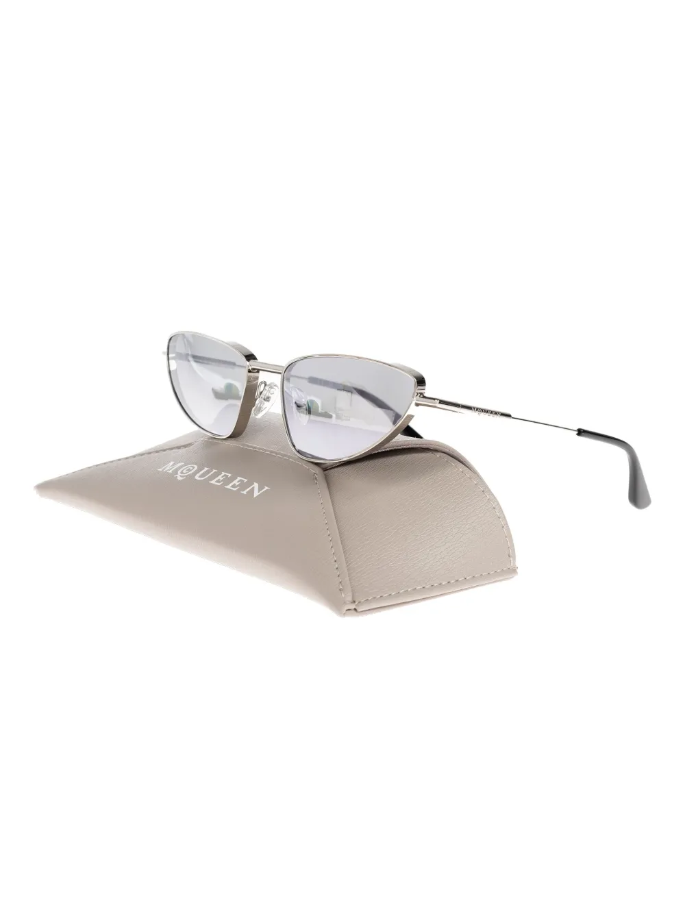 Alexander McQueen Eyewear Zonnebril met cat-eye montuur - Grijs
