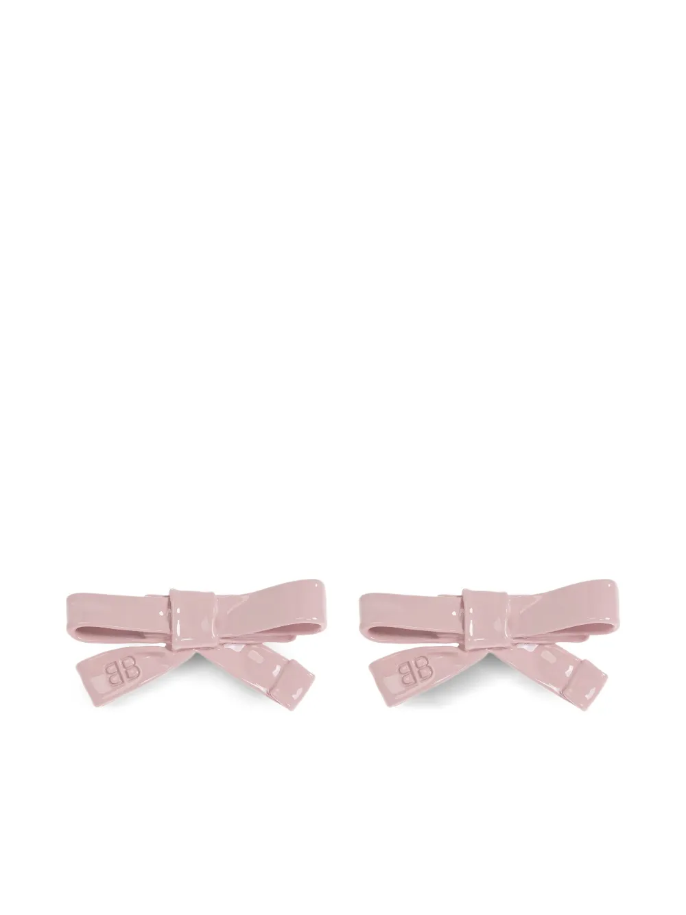 Balenciaga Ohrringe in Schleifenform aus Messing - Rosa