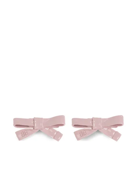 Balenciaga aretes con forma de moño