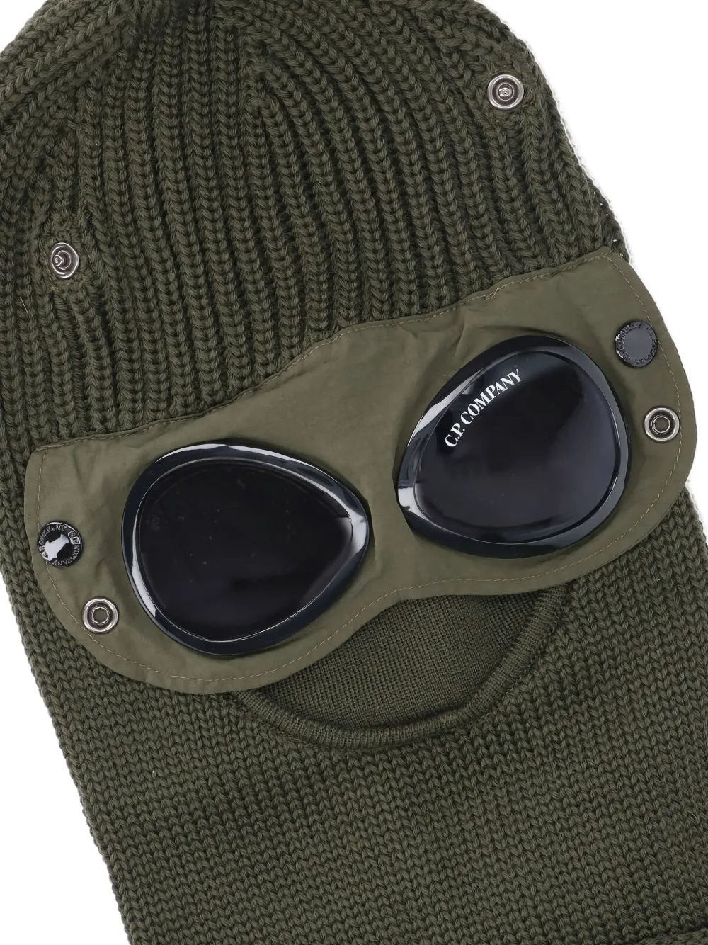 C.p. Company Wool Balaclava In Green