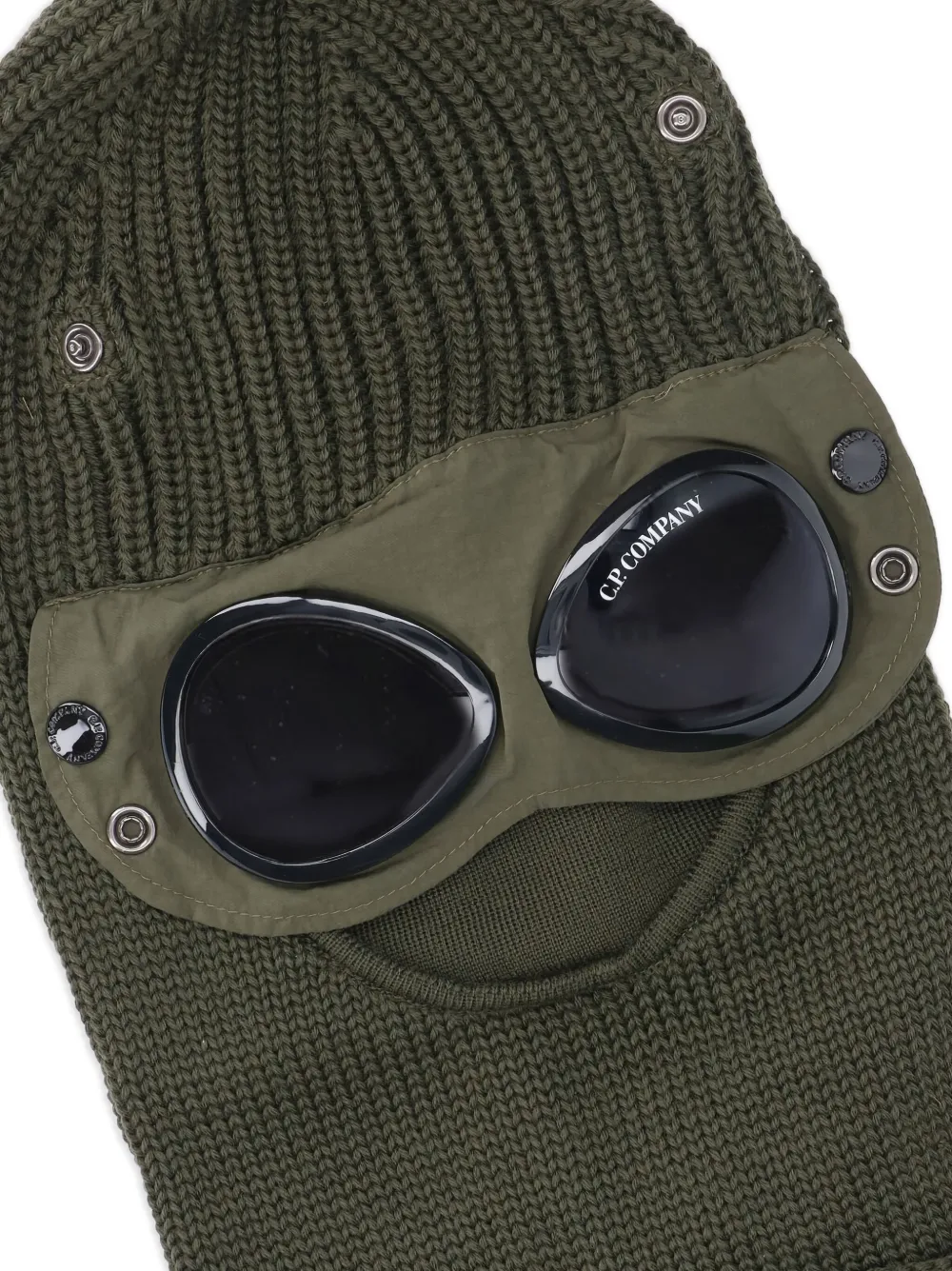 C.P. Company Bivakmuts met Goggle-detail - Groen