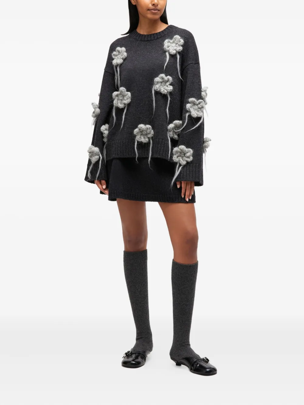 GANNI flower-crochet sweater | Knitted Sweaters | Image 2