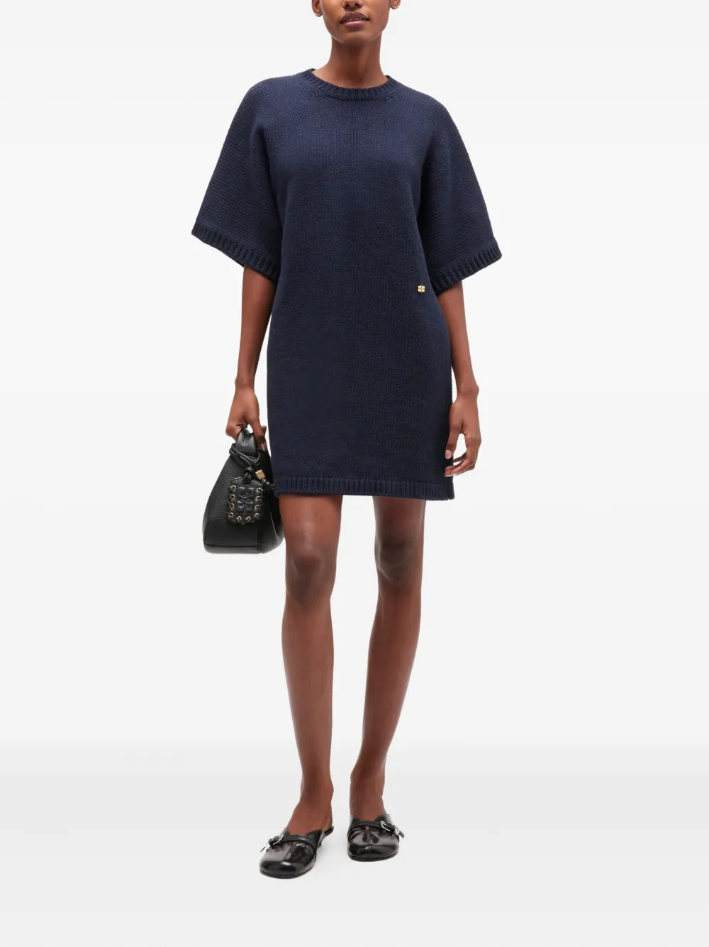 GANNI Mini-jurk met korte mouwen - Blauw