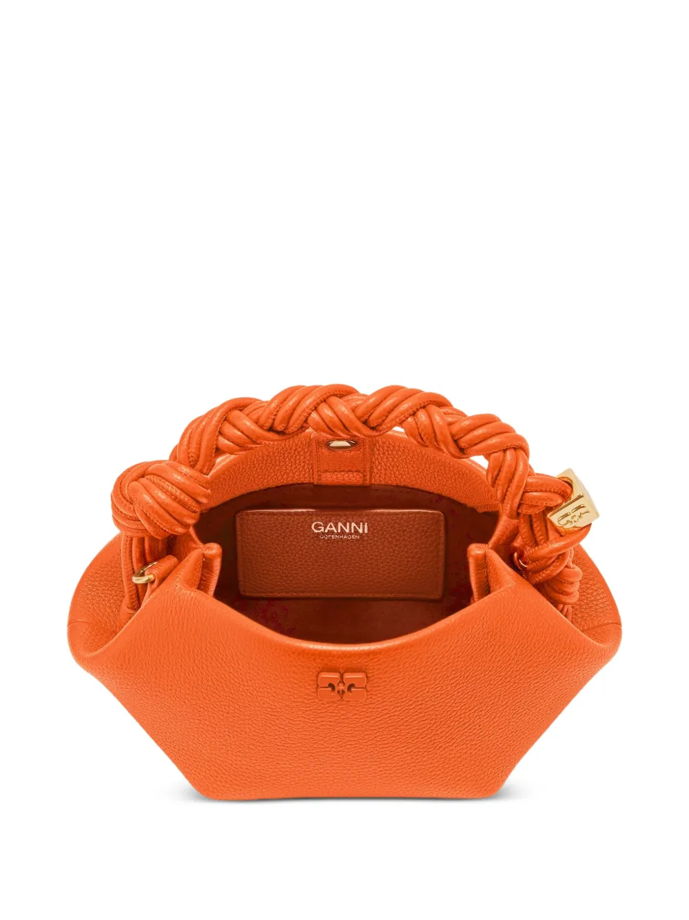 Ganni Bou Bag Tote Bag In Orange