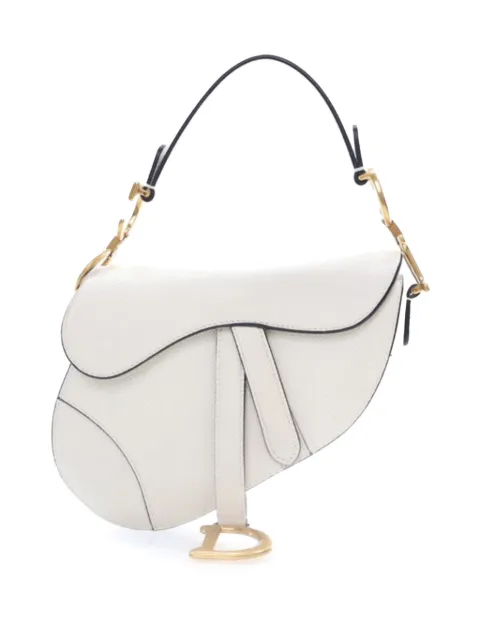 Christian Dior Pre-Owned 2020 Mini Grained Calfskin Saddle Bag satchel
