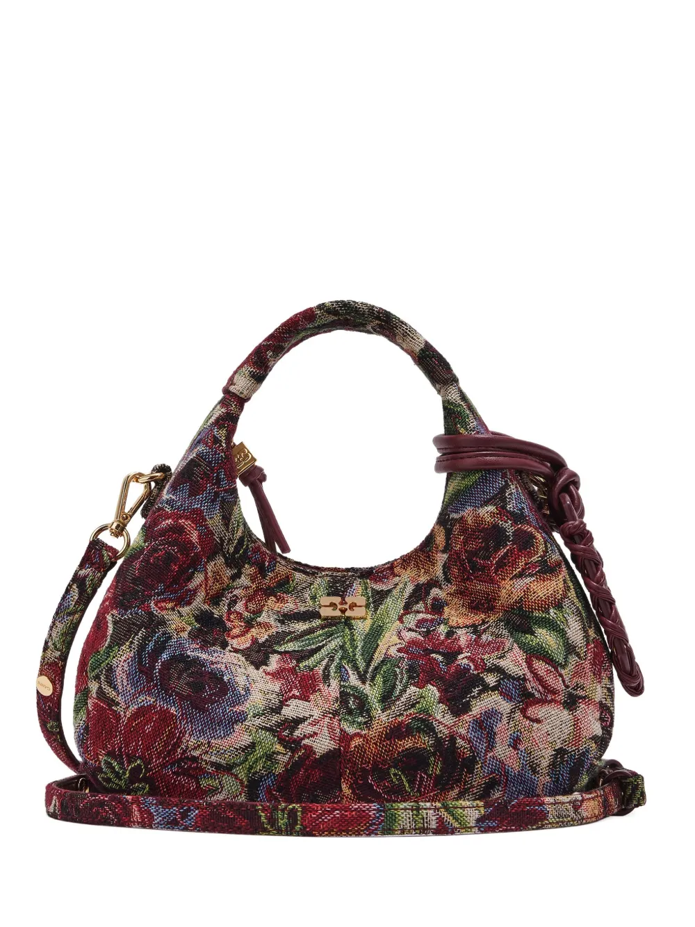 GANNI tapestry フローラル ミニバッグ - レッド GANNI tapestry フローラル ミニバッグ - レッド