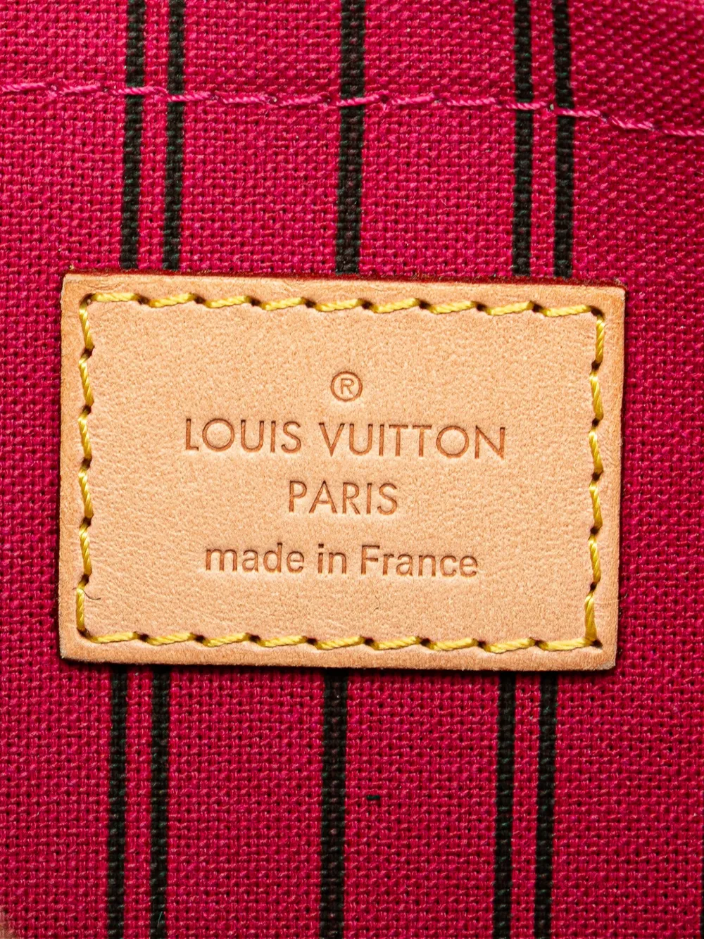 Pre-owned Louis Vuitton 2016 Monogram Neverfull Pouch In Brown