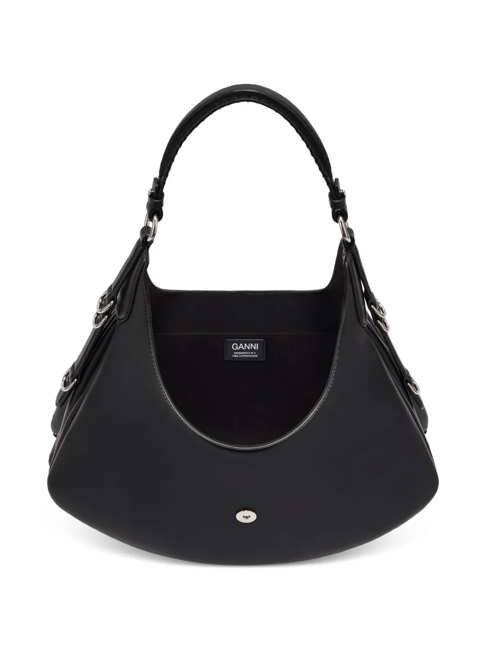 Ganni Small Kat Tote Bag In Black