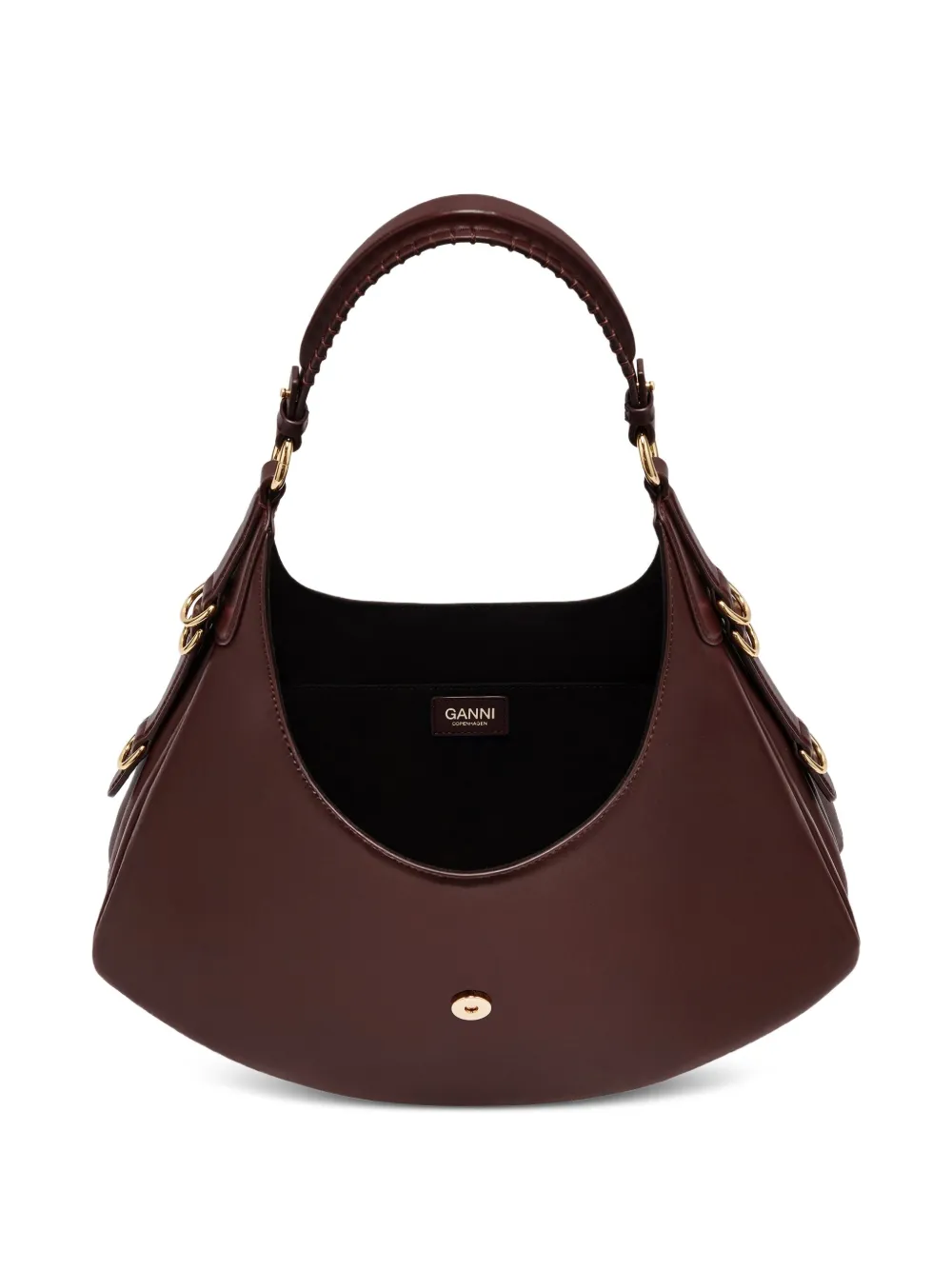 Ganni Small Kat Tote Bag In Red