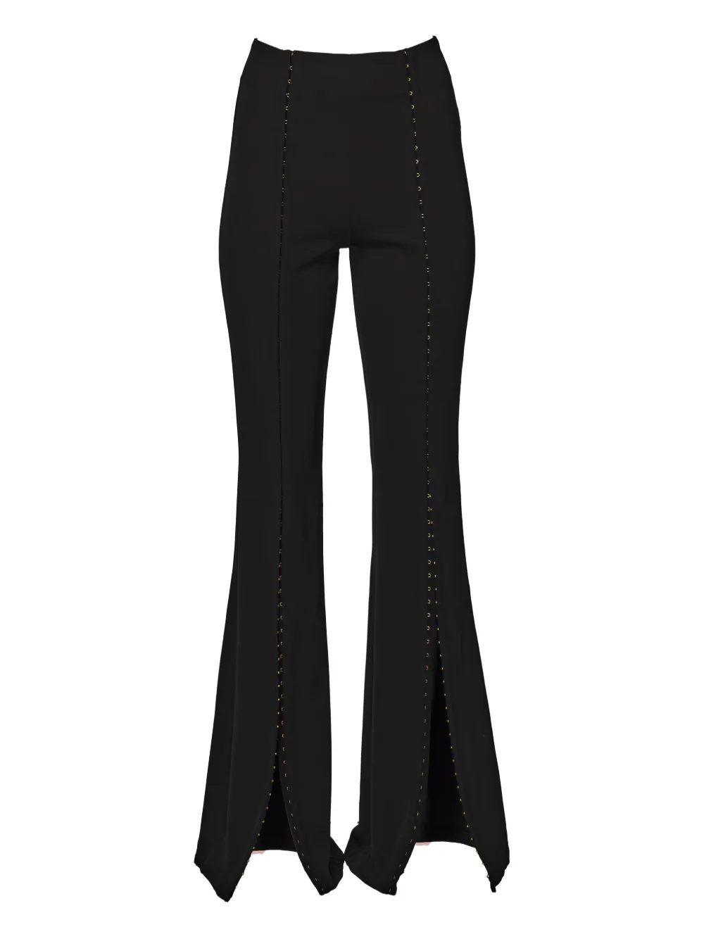 hook-and-eye fastening trousers