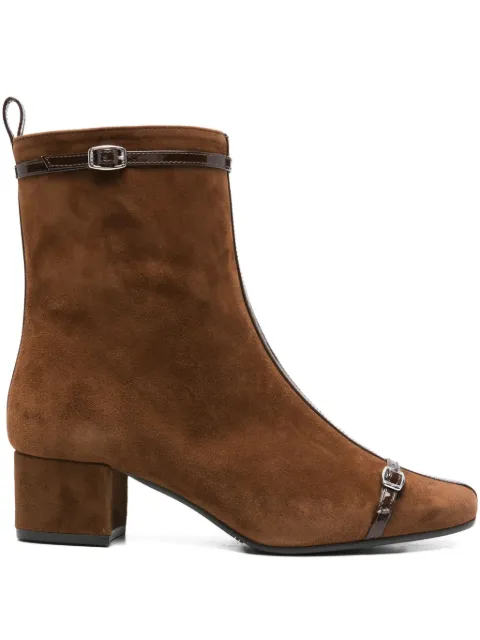Carel Paris  Bota de camurça com fivela