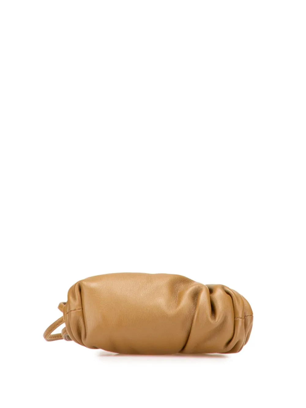 Pre-owned Bottega Veneta 2010-2025 Lambskin The Pouch Purse Coin Pouch In Brown