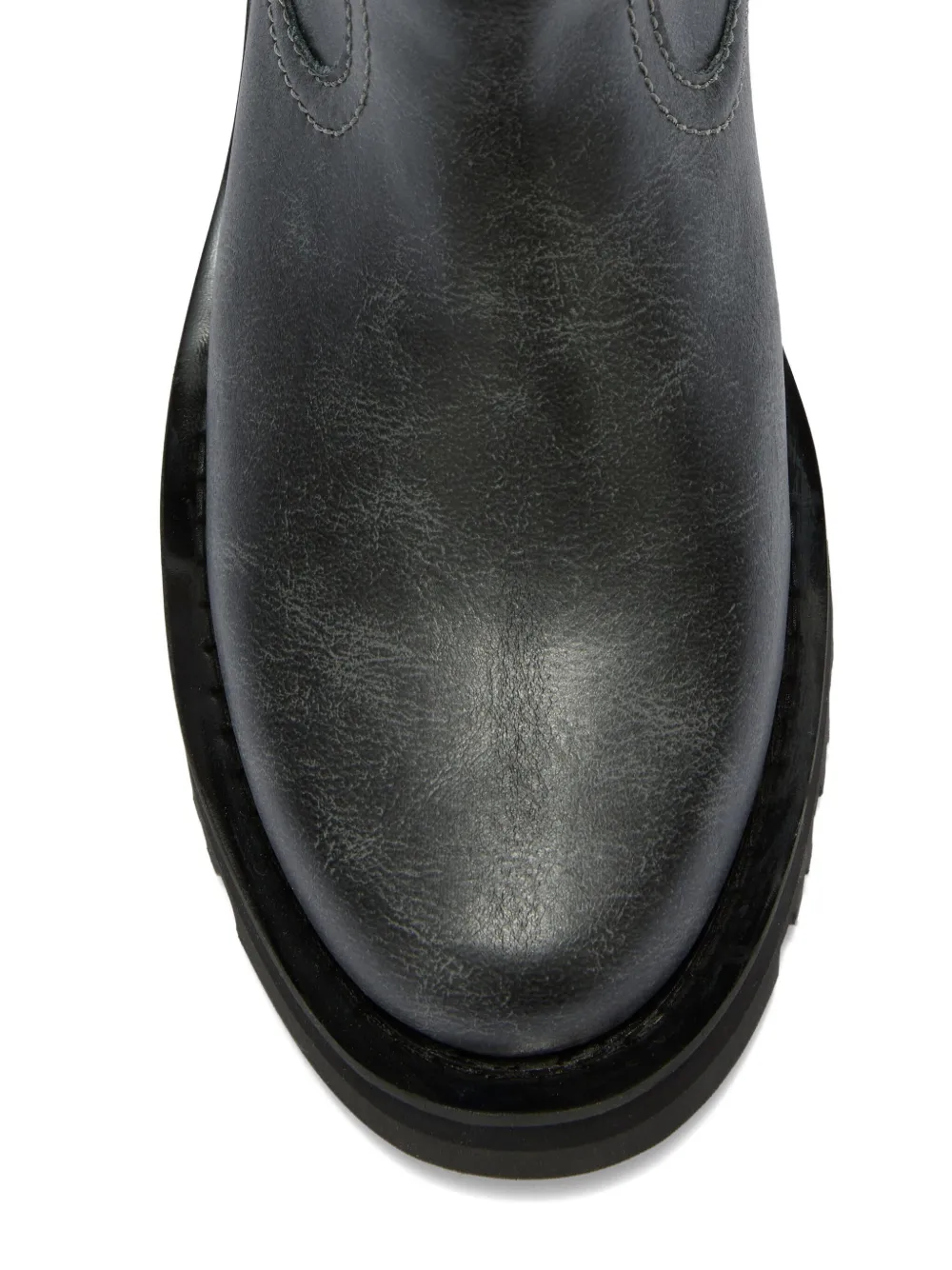 Ganni Studs Knee-high Boots In Gray