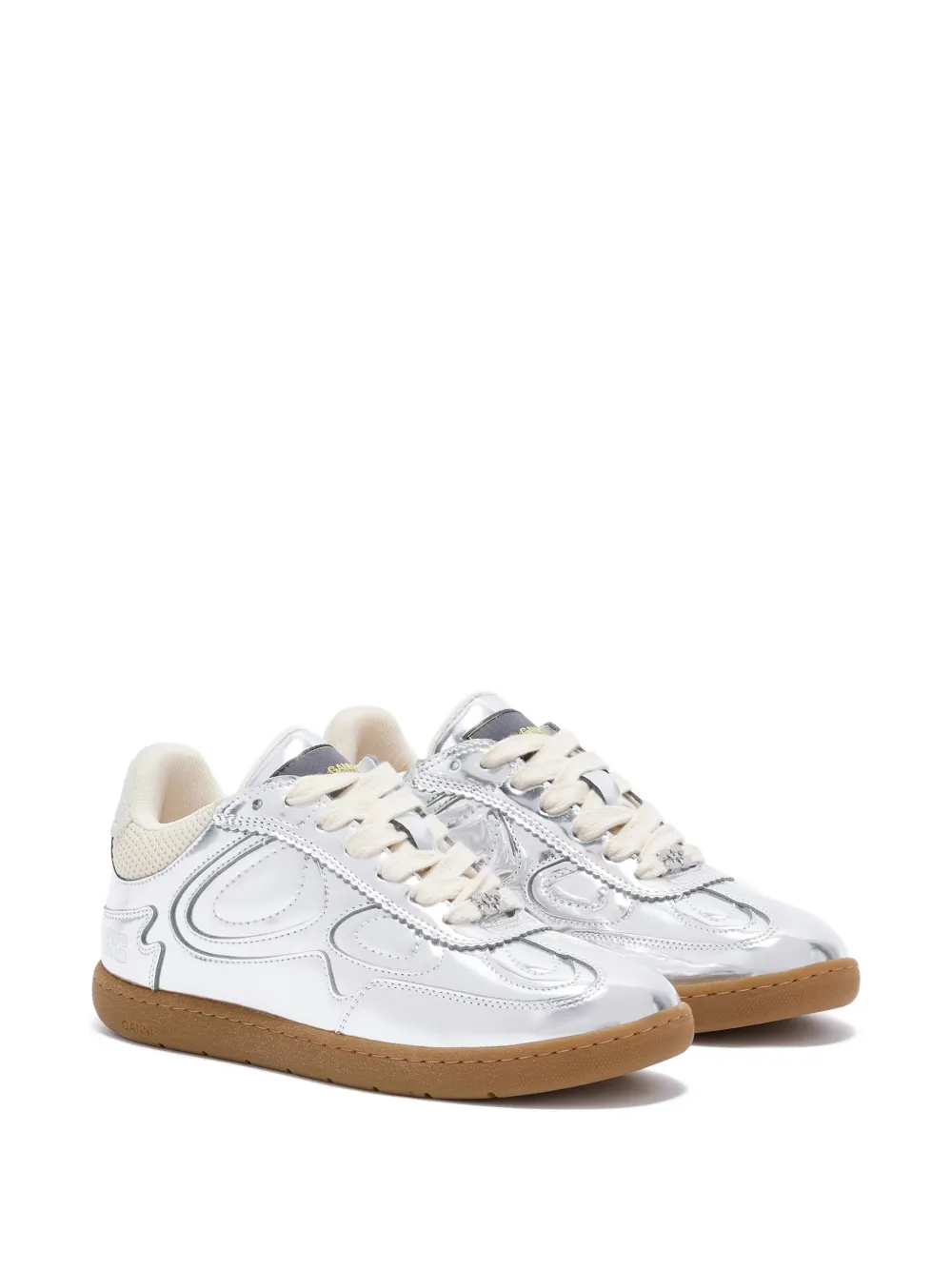GANNI Sneakers met vlakken - Zilver