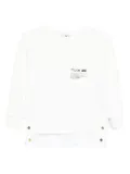 Elisabetta Franchi pocket sweatshirt - White