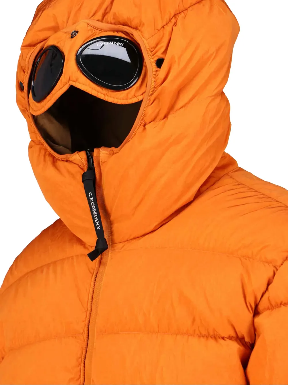 C.P. Company goggle hooded padded coat Orange