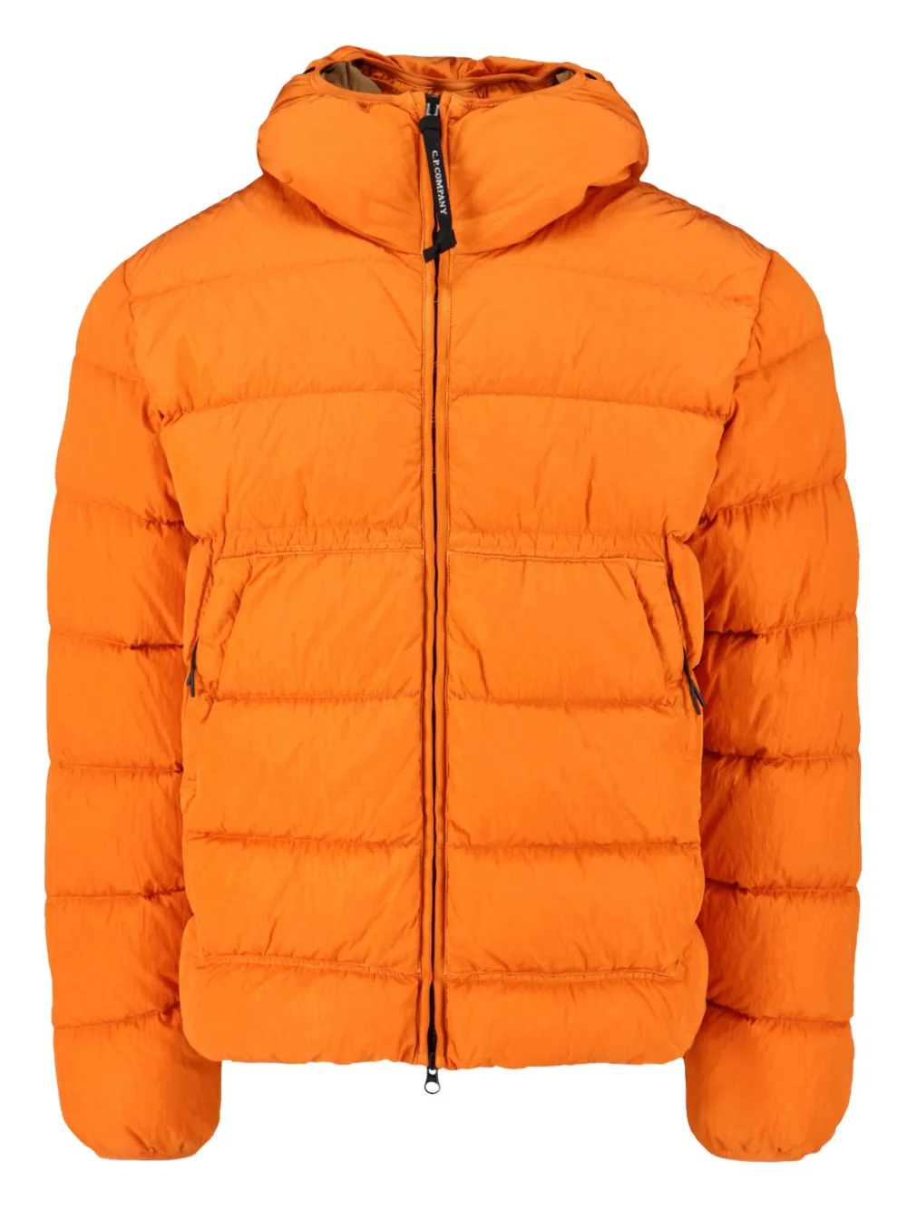 C.P. Company goggle hooded padded coat Orange