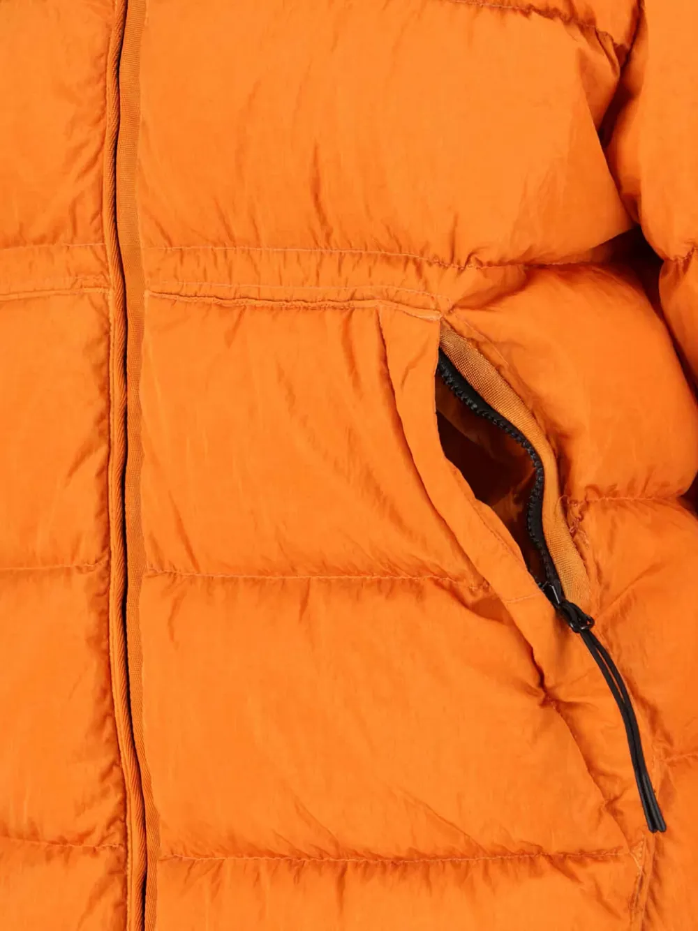 C.P. Company goggle hooded padded coat Orange