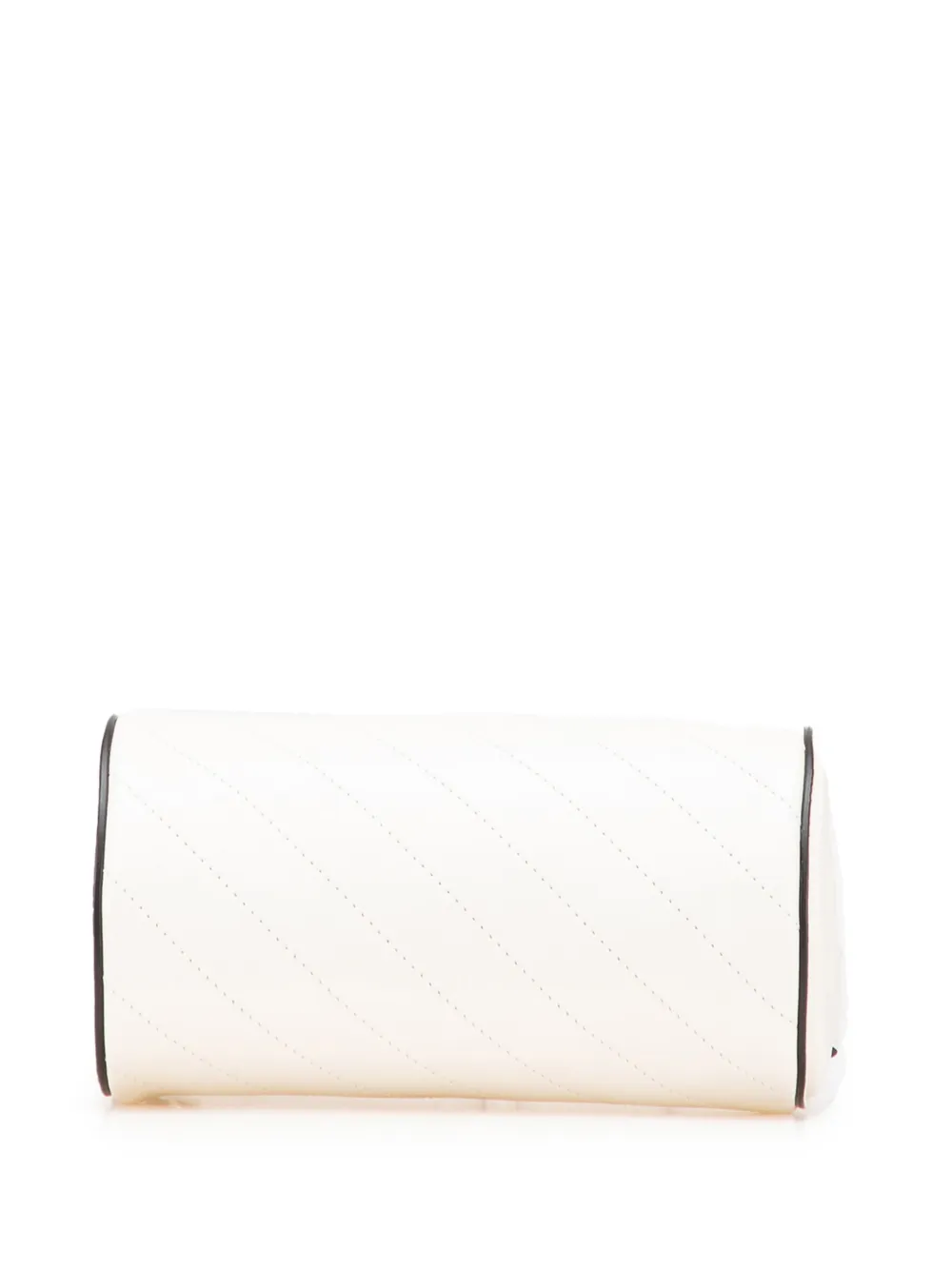 Pre-owned Gucci 2016-2025 Mini Leather Blondie Shoulder Bag In White