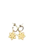 CHANEL Pre-Owned 2001 Gold Plated Snowflakes Hoop Push Back Earrings costume earrings