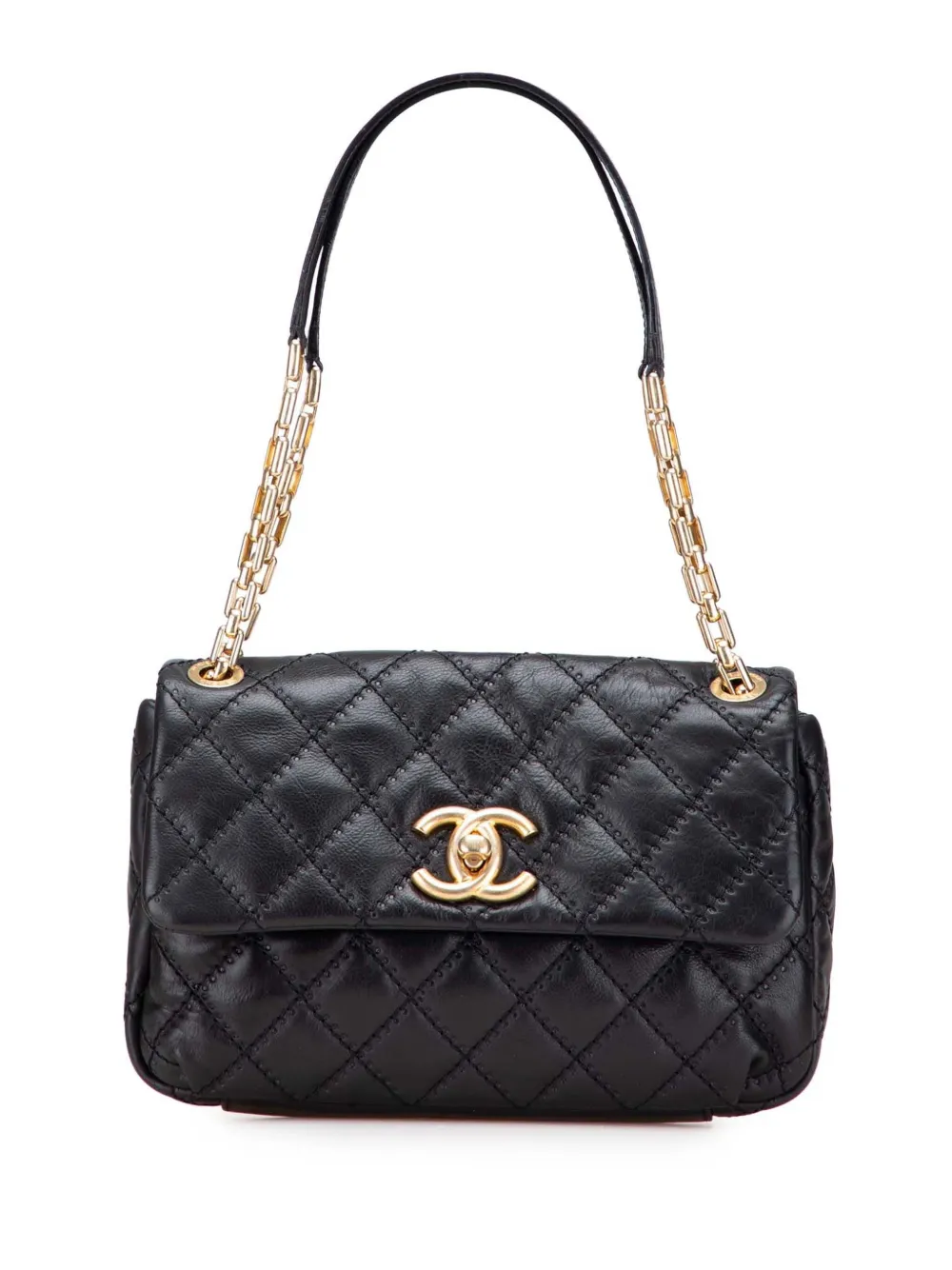 CHANEL Pre-Owned 2011 Quilted Calfskin Ultimate Stitch Retro Chain CHANEL Pre-Owned 2011 Quilted Calfskin Ultimate Stitch Retro Chain