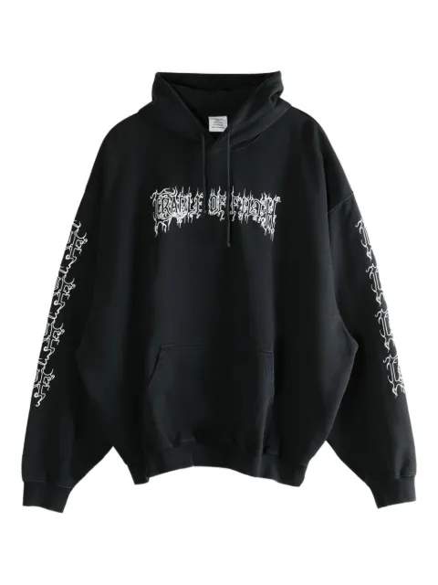 VETEMENTS graphic-print cotton-blend hoodie