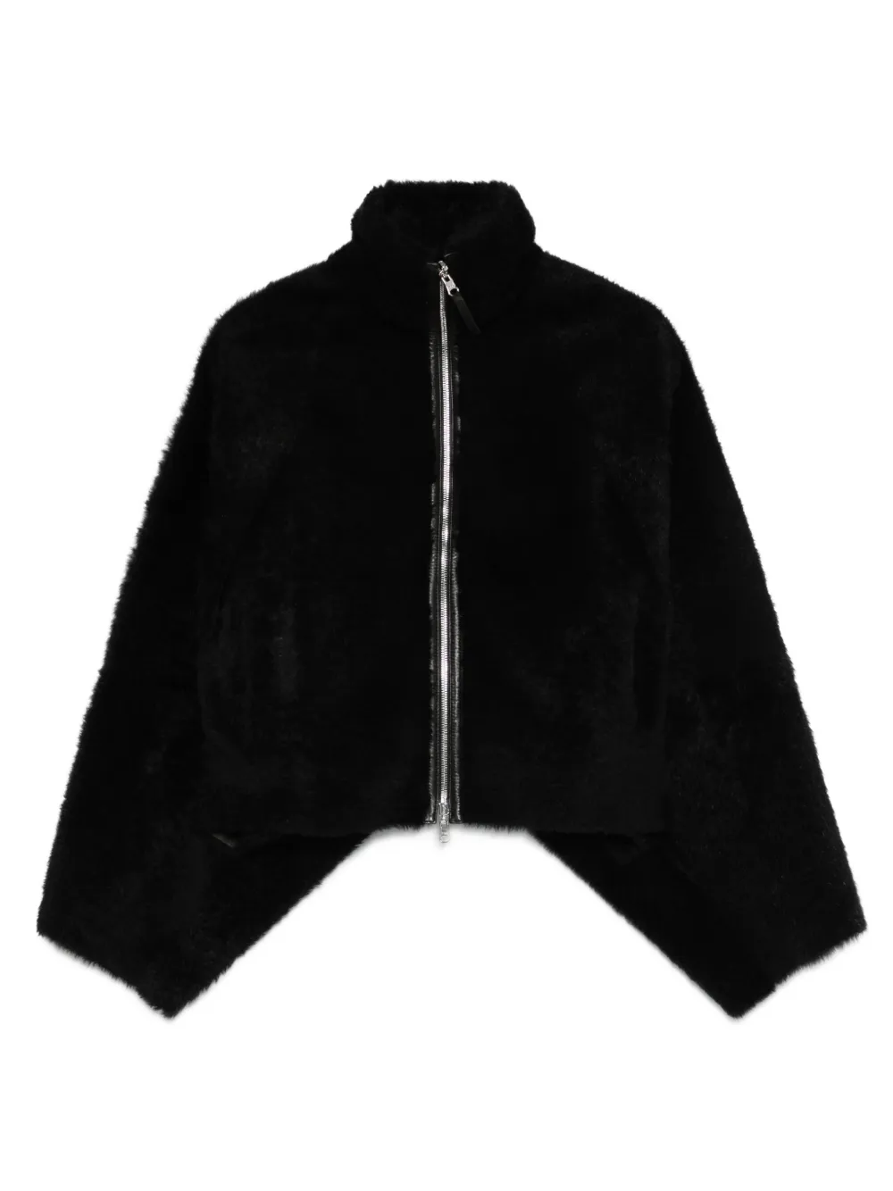 Utzon Jackson zip-front shearling jacket | Black | Image 1
