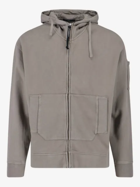 C.P. Company goggle-details zip-fastening hoodie