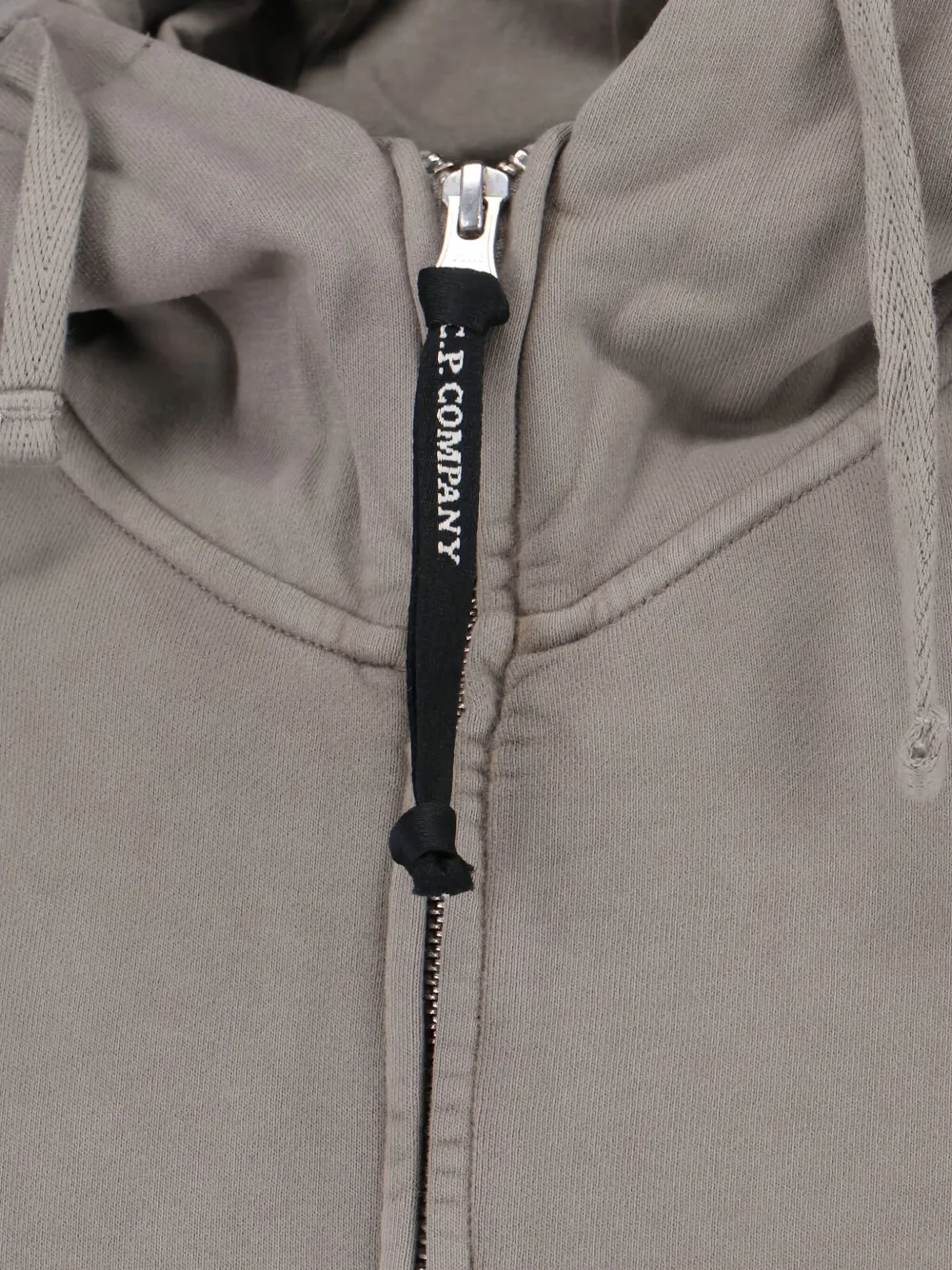 C.P. Company Hoodie met ritssluiting en goggle-detail Grijs