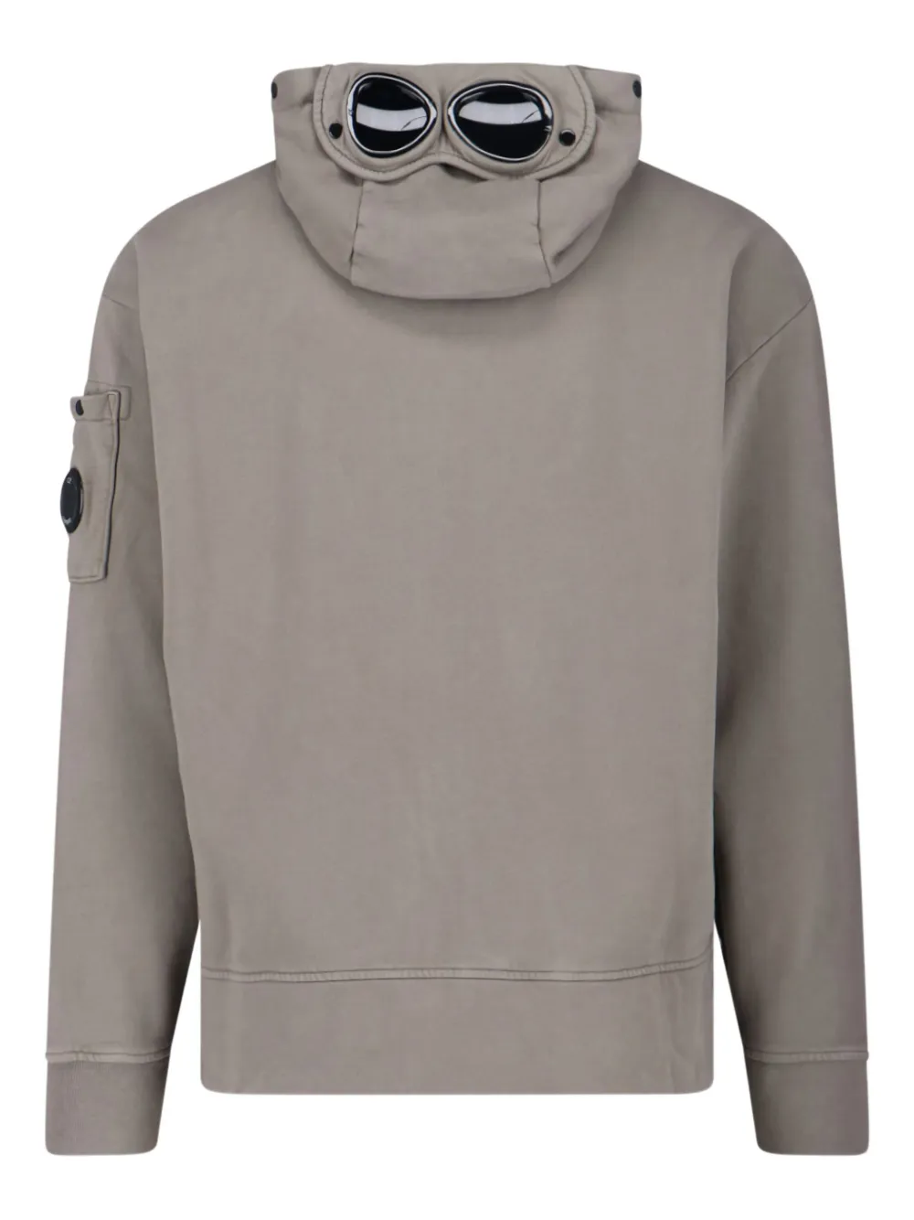 C.P. Company Hoodie met ritssluiting en goggle-detail Grijs
