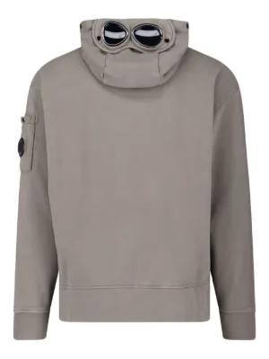 パーカー・フーディ C.P. Company Blue-Grey Cotton Zip-Fastened Sweatshirt Shop men's hoodies from C.P. Company online on Miinto