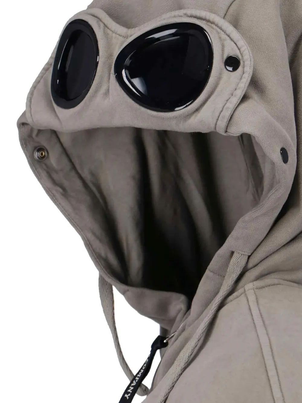 C.P. Company Hoodie met ritssluiting en goggle-detail Grijs