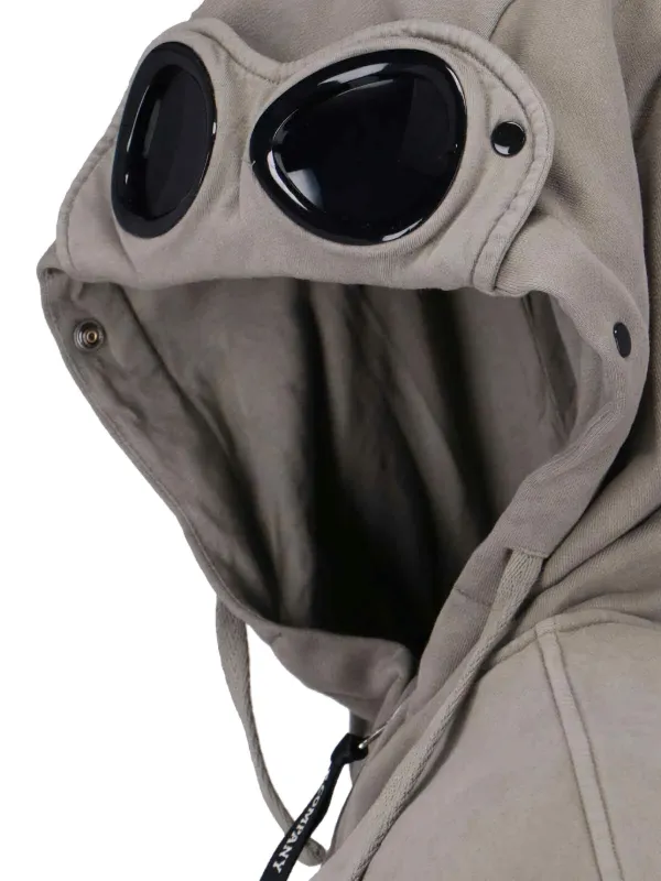 C.P. Company goggle-details zip-fastening Hoodie | Grey