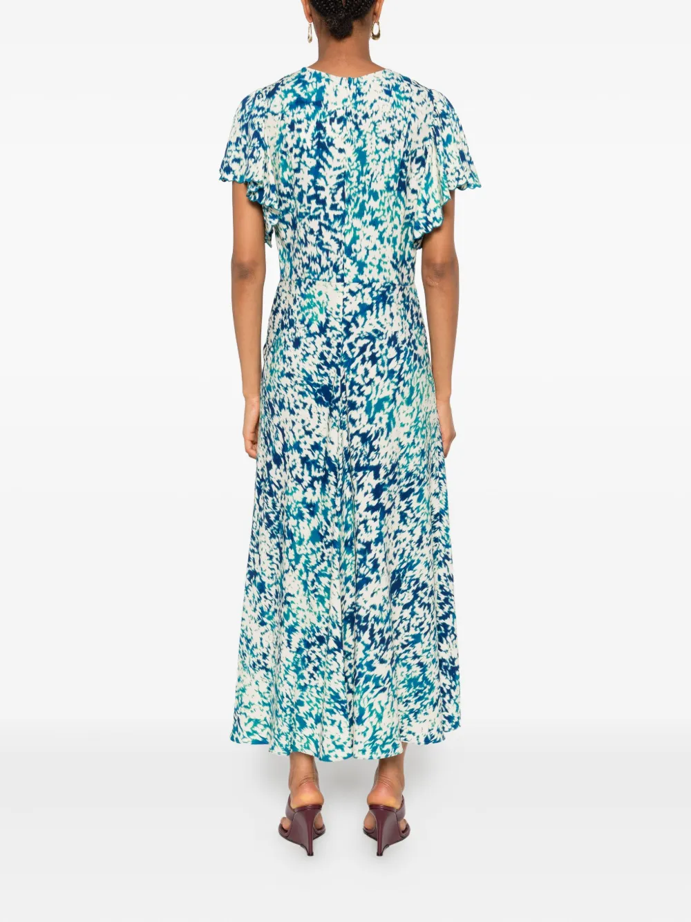 Ulla Johnson Ruffled Maxi Dress In Blue