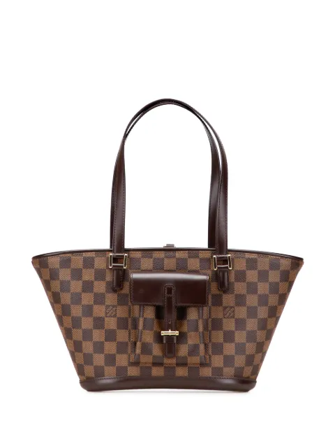 Louis Vuitton Pre-Owned 2004 ダミエ エベヌ マノスク PM ショルダーバッグ
