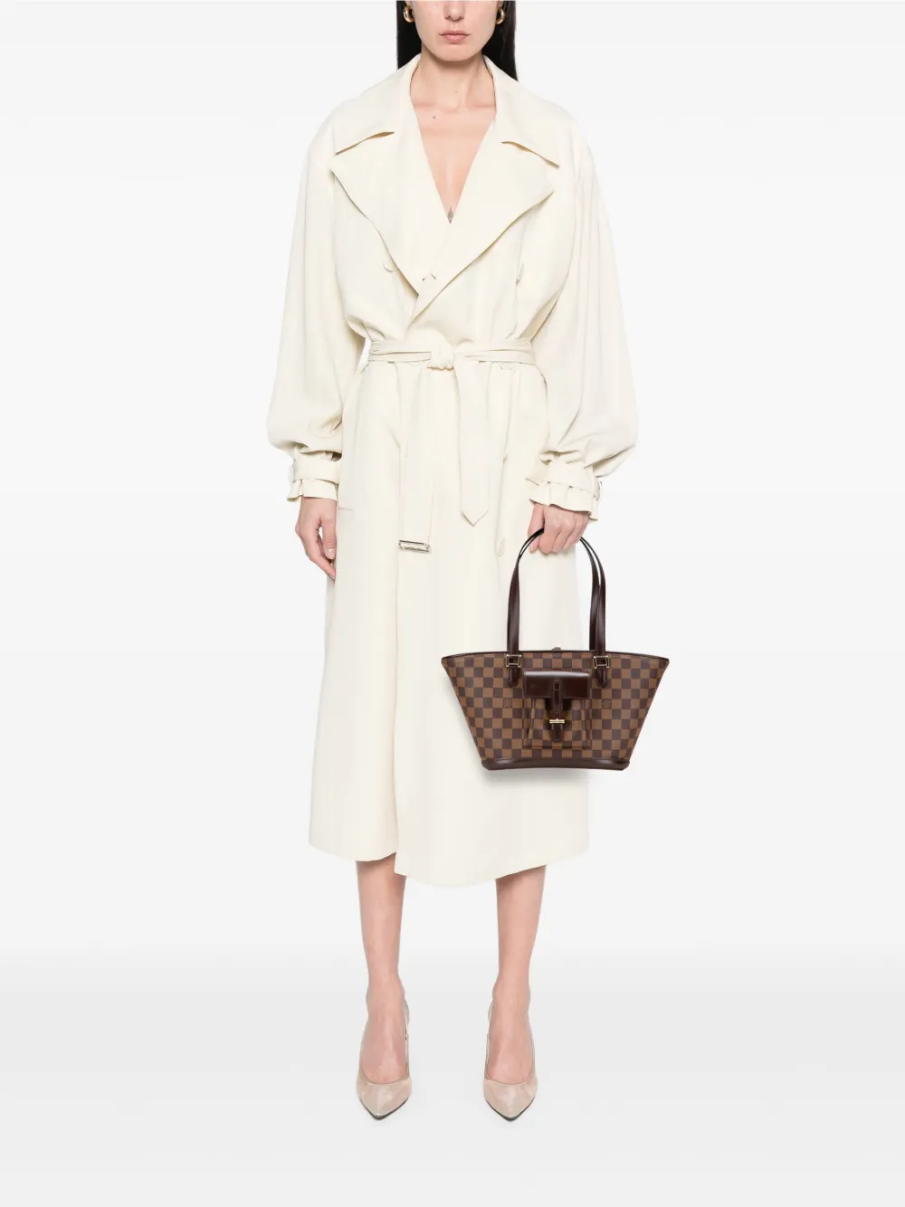 Louis Vuitton Pre-Owned 2004 Damier Ebene Manosque PM shoulder bag | Pre-Owned | Image 2