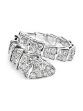 Bvlgari Pre-Owned 18K white gold Serpenti Viper diamond ring