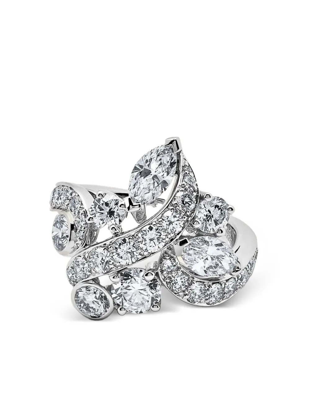 18K white gold Adonis Rose diamond ring