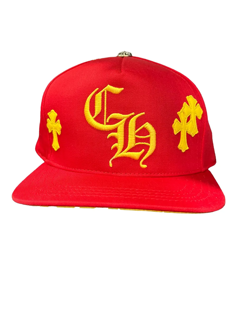 Chrome Hearts Cappello con applicazione - Rosso
