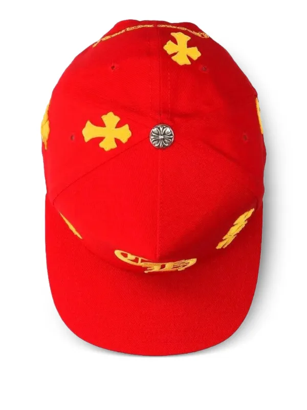 Chrome Hearts cross-patch Cap | Red | FARFETCH