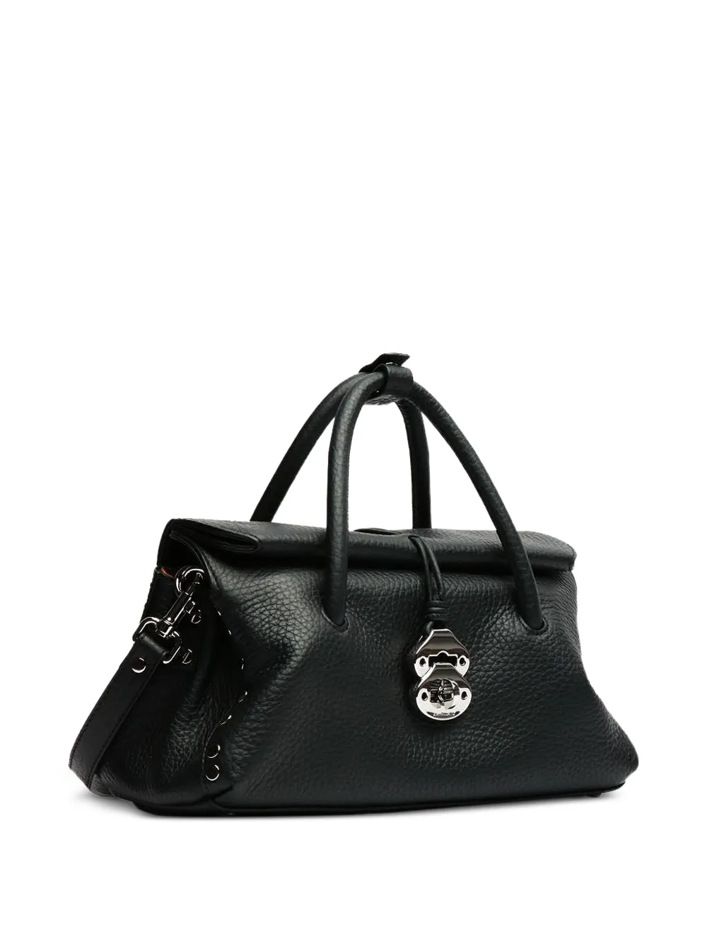 Zanellato Leather Tote Bag In Black
