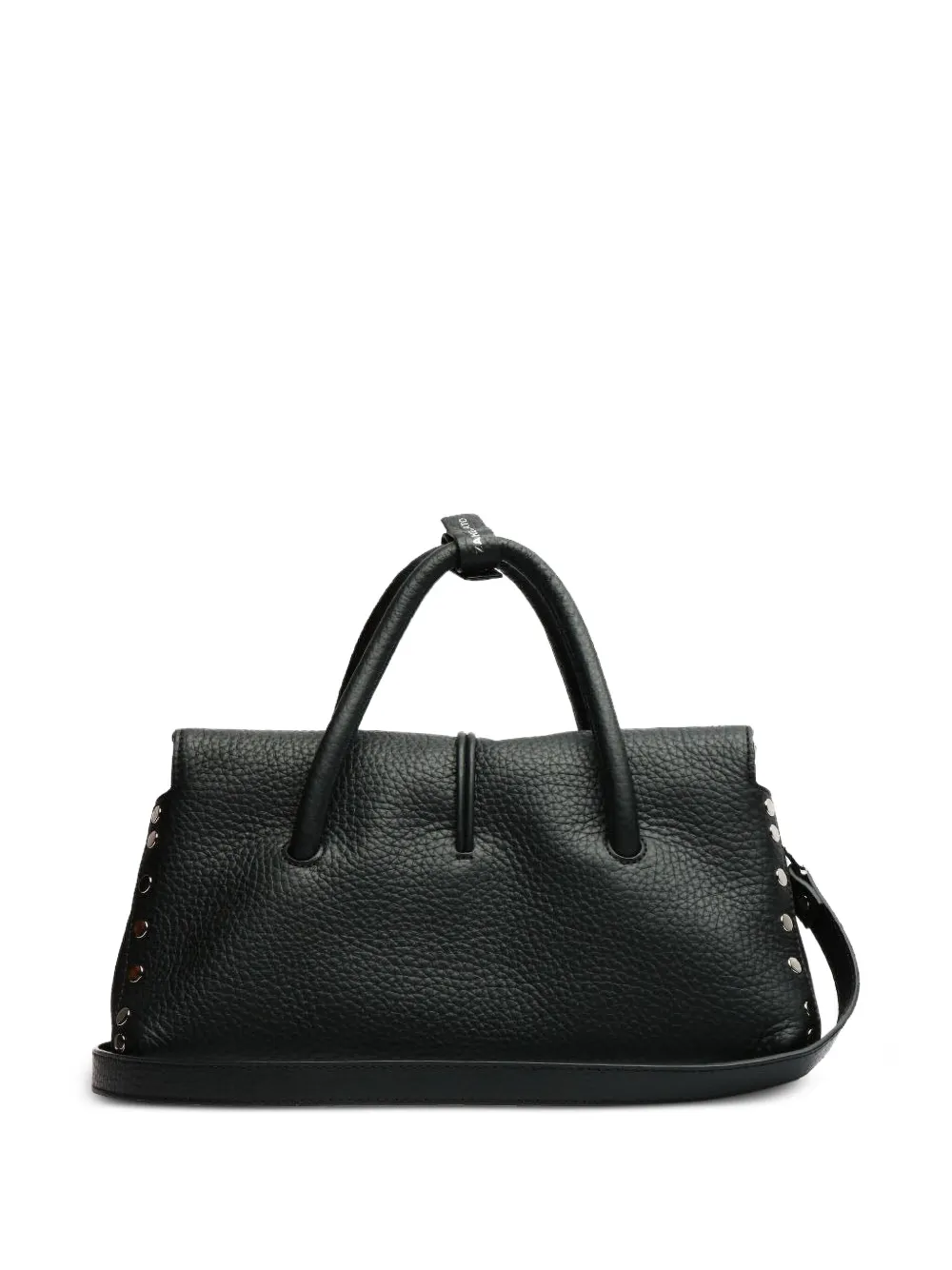 Zanellato Leather Tote Bag In Black