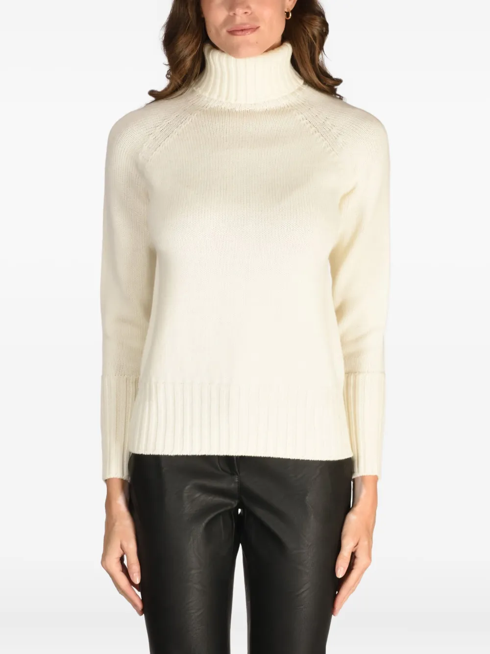 Drumohr turtleneck wool sweater | أبيض | Image 1