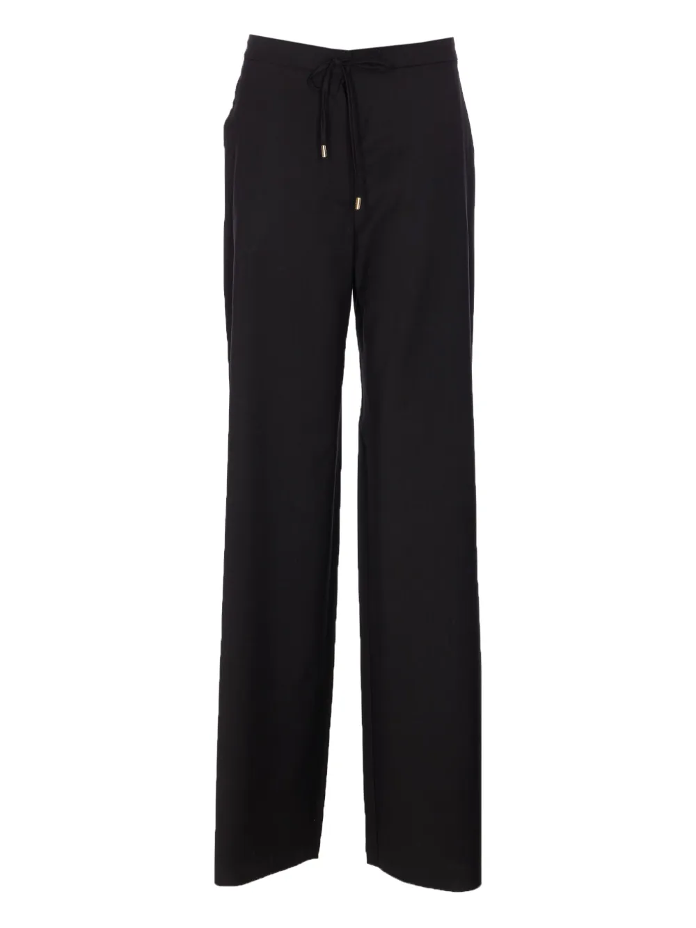 Max Mara zip-fastening coulisse trousers Zwart